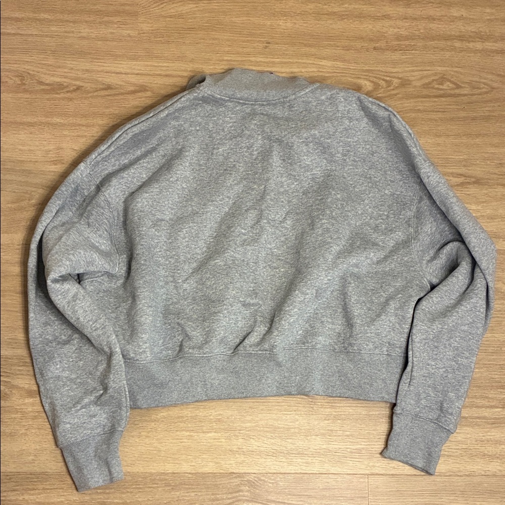 Heartbreak Run Club x Nike Women's Heather Gray Quarter-Zip Sweatshirt - Picture 3 of 3